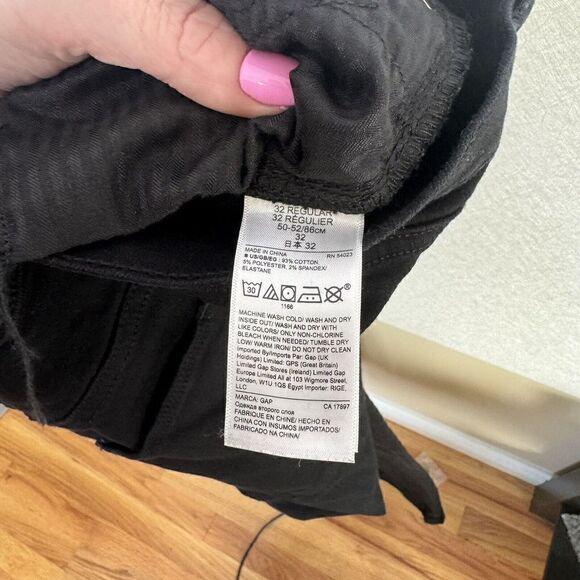 Gap Perfect Boot Cut Stretch Denim Jeans Black 32R - Picture 5 of 5